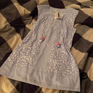 NWT vineyard vines tunic dress - hydrangea - size small